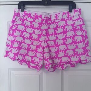 Lilly Pulitzer Elephant Print Buttercup Shorts